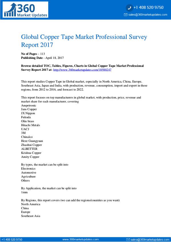 Report- Global-Copper-Tape-Market-Professional-Su