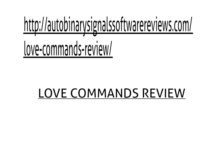 Love Commands Review Love Commands Review - Love Command Program