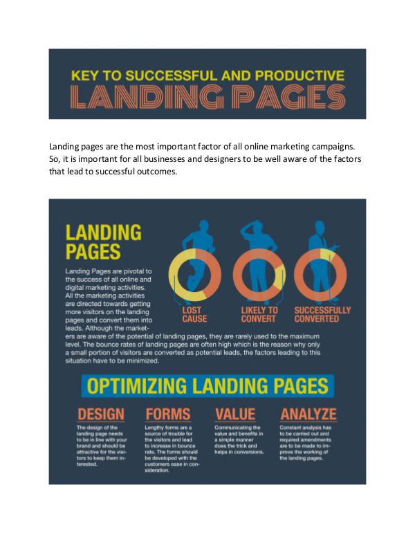 Key to successful and productive landing page How to make your Landing Pages effective