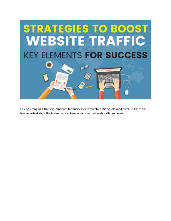 Strategies to Boost Website traffic Key Elements for Boosting Web Traffic