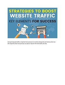Strategies to Boost Website traffic