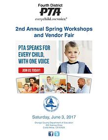 Fourth District PTA Springs Workshops and Vendor Fair