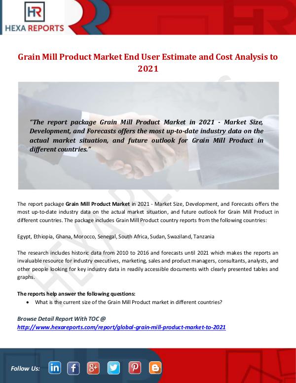 Grain Mill Product Market