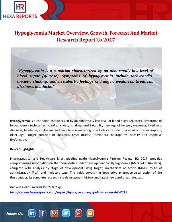 Hypoglycemia Market
