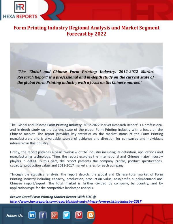 Hexa Reports Industry Form printing Industry