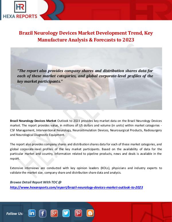 Hexa Reports Industry Brazil Neurology Devices Market