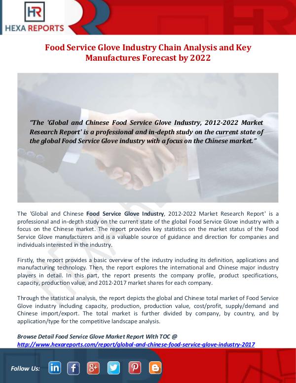 Hexa Reports Industry Food Service Glove Industry