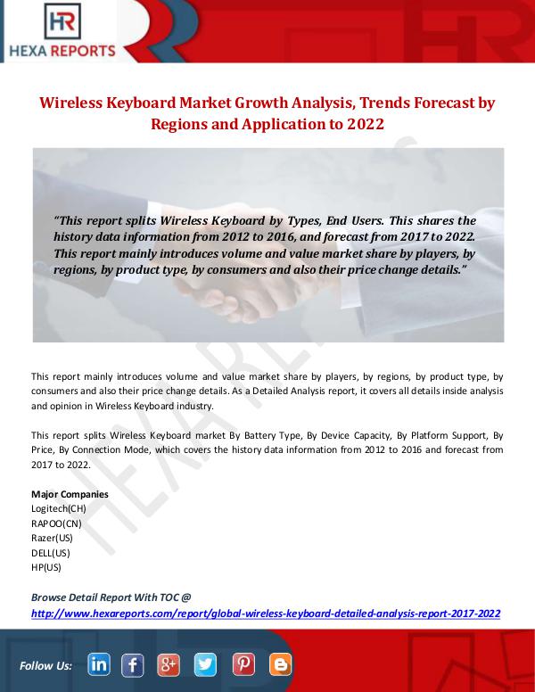 Hexa Reports Industry Wireless Keyboard Market