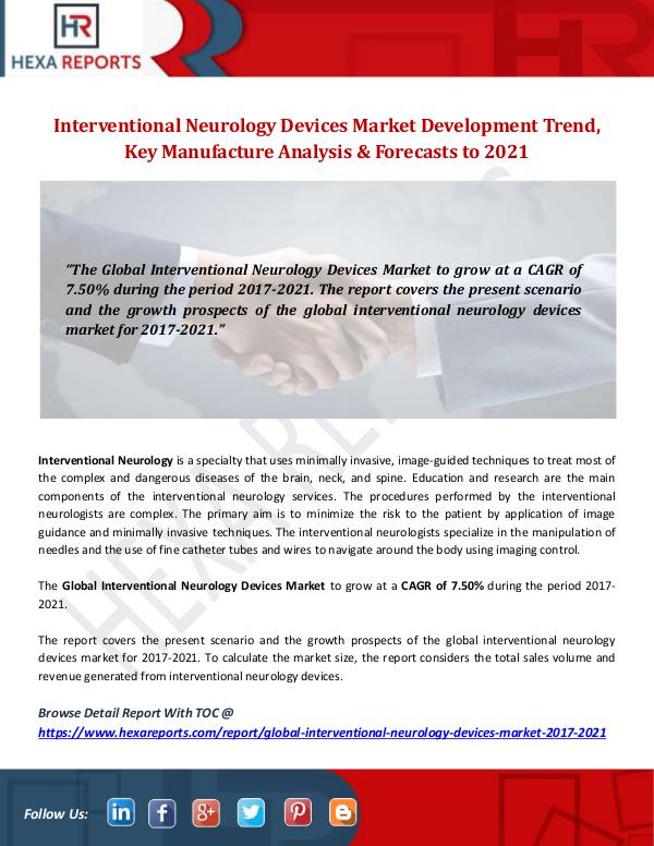 Hexa Reports Industry Interventional Neurology Devices Market