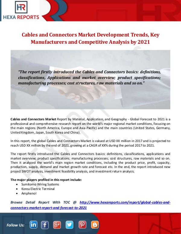Hexa Reports Industry Cables and Connectors Market