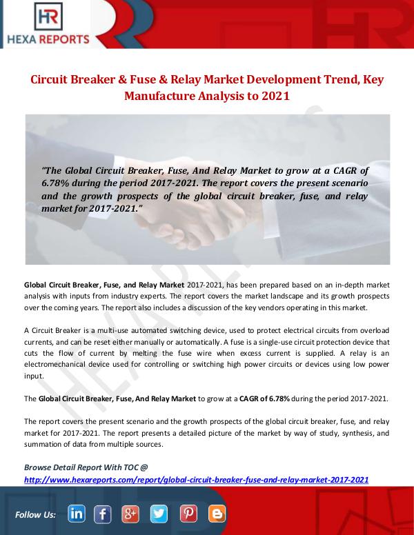 Circuit Breaker & Fuse & Relay Market