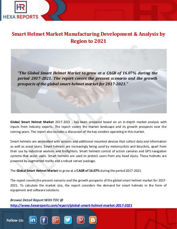 Hexa Reports Industry Smart Helmet Market