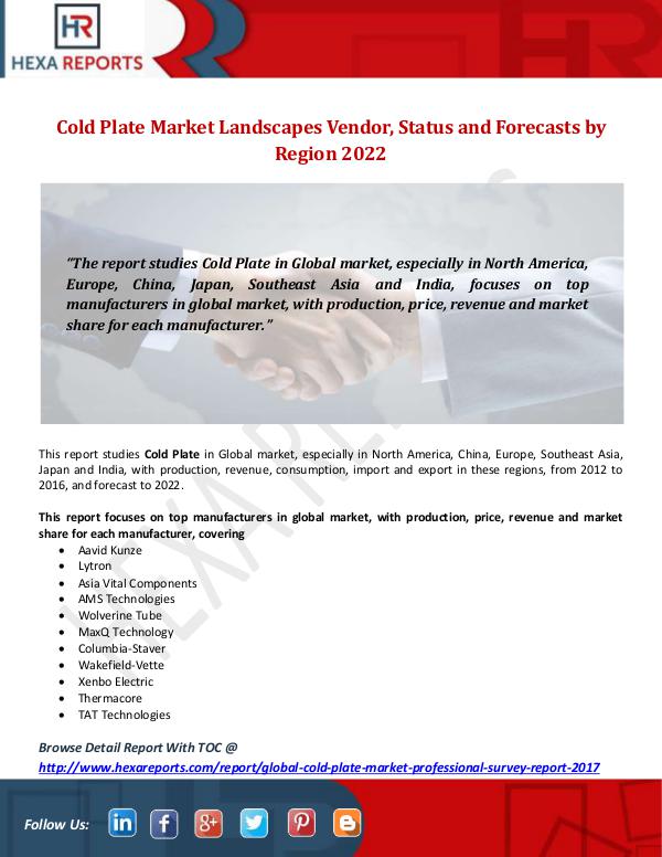 Cold Plate Market