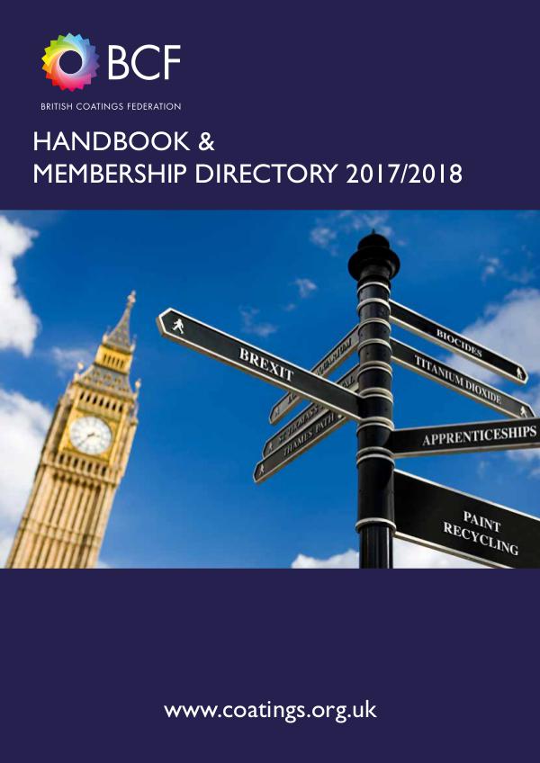 BCF Annual Handbook & Membership Directory 2017/2018