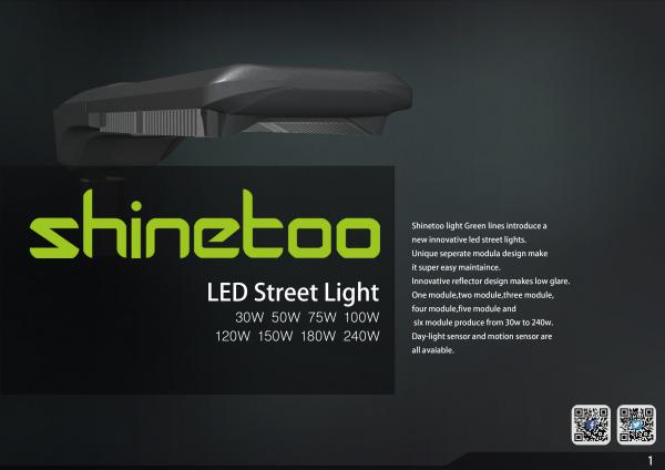 Shinetoo Lighting Catalogue and datasheet Shinetoo New LED street Lights