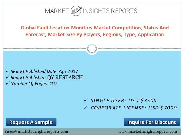 Global Fault Location Monitors Market Competitive Analysis and Forecasts till 2022