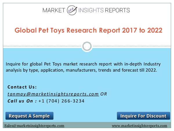 Pet Toys Market Global Insights and Trends To 2022