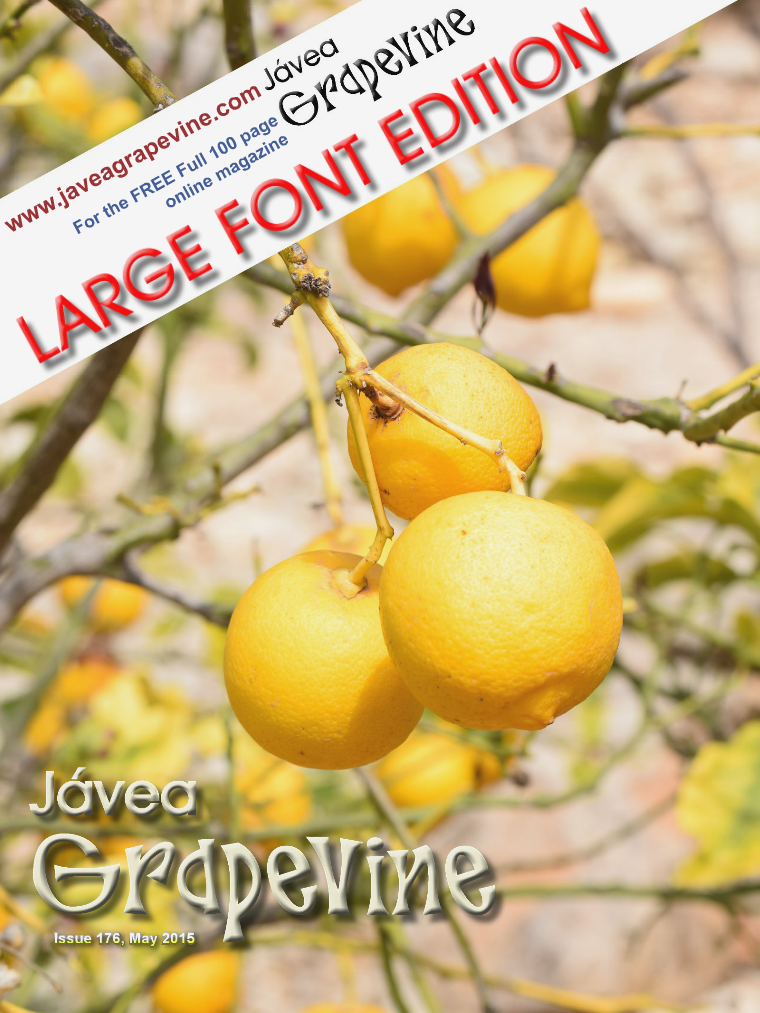 Javea Grapevine Issue 176  - LARGE FONT EDITION