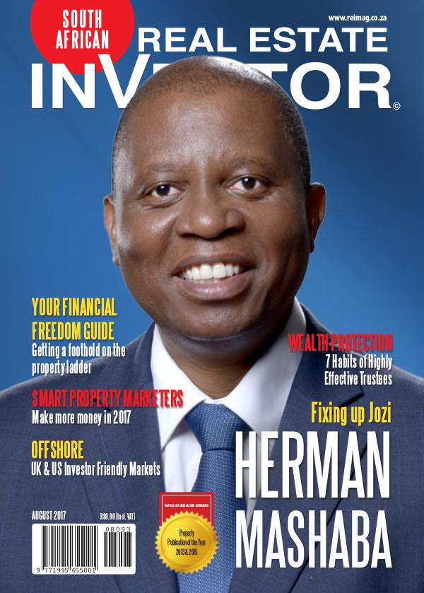 Real Estate Investor Magazine South Africa Real Estate Investor Magazine - August 2017