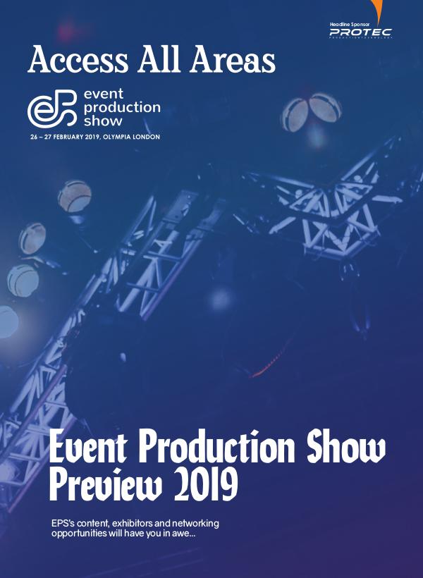 Access All Areas Supplements Event Production Show 2019