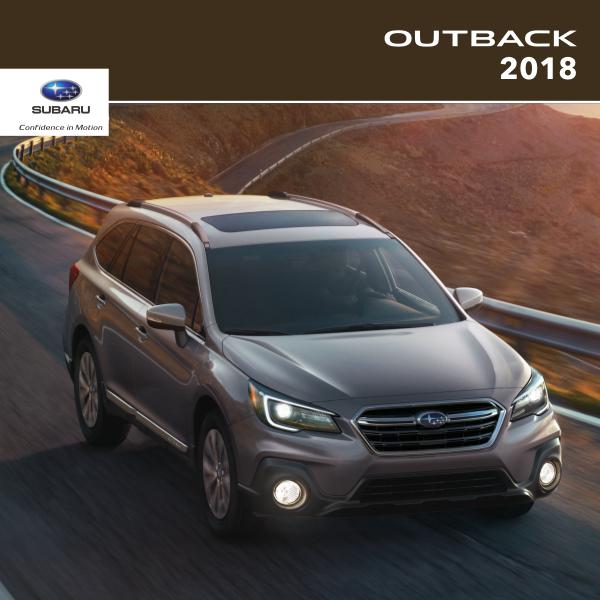 Subaru Outback Brochures 2018 Outback Brochure