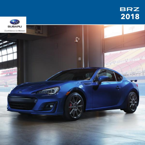 Subaru BRZ Brochures 2018 BRZ Brochure