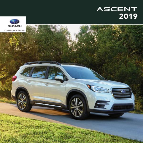 Subaru Ascent Brochures 2019 Ascent Brochure
