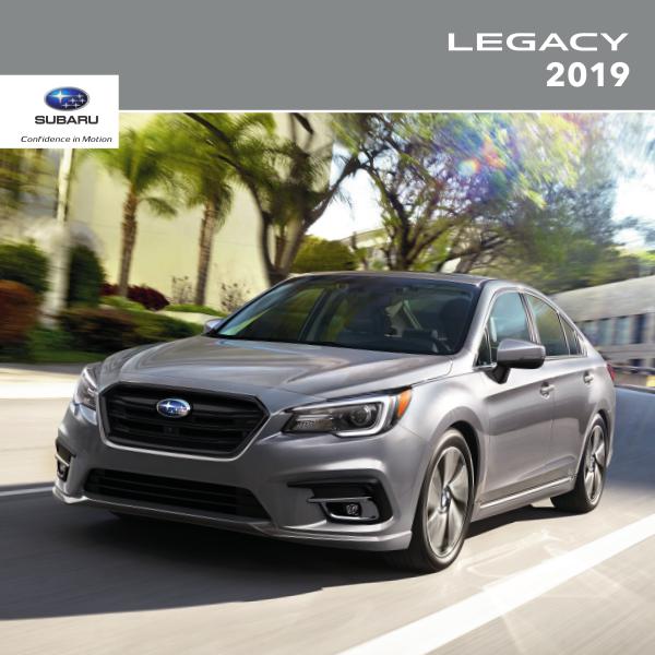 Subaru Legacy Brochures 2019 Legacy Brochure