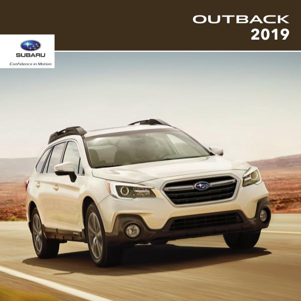 Subaru Outback Brochures 2019 Outback Brochure