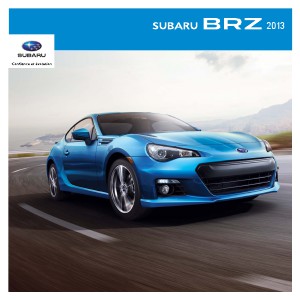 Brochures Subaru BRZ Brochure BRZ 2013