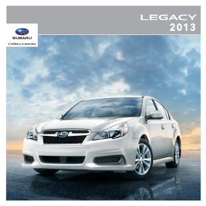 Brochures Subaru Legacy Brochure Legacy 2013