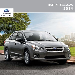 Subaru Impreza Brochures 2014 Impreza Brochure