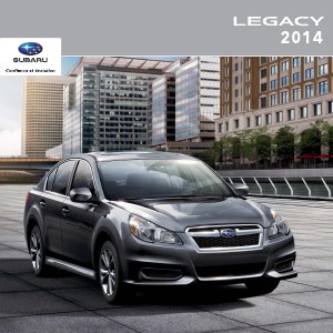 Brochures Subaru Legacy Brochure Legacy 2014