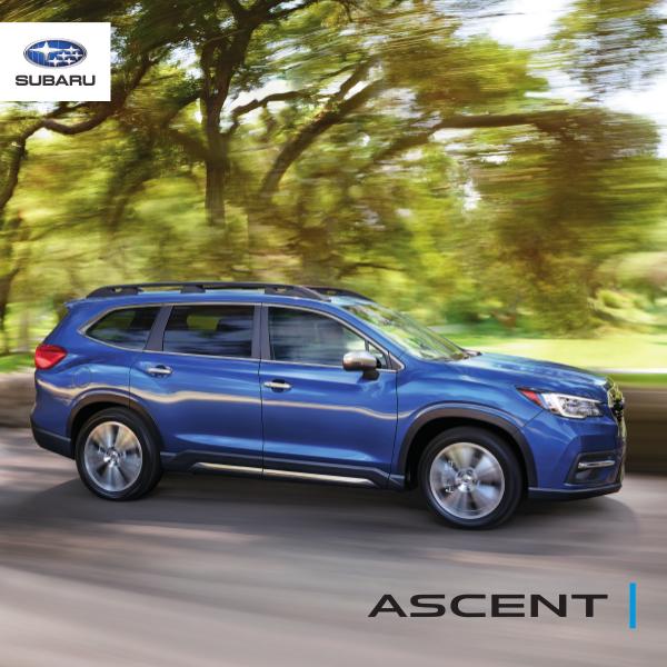 Subaru Ascent Brochures 2020 Ascent Brochure