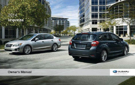 Subaru Impreza Manuals 2014 Impreza Owner S Manual