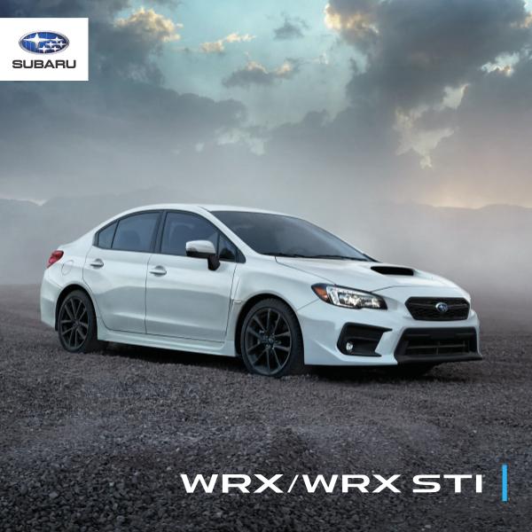 Brochures Subaru WRX et WRX STI Brochure WRX et WRX STI 2020