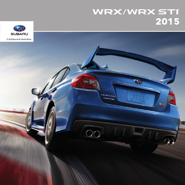 Brochure WRX et WRX STI 2015