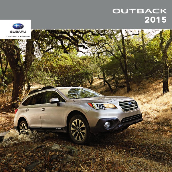 Subaru Outback Brochures 2015 Outback Brochure