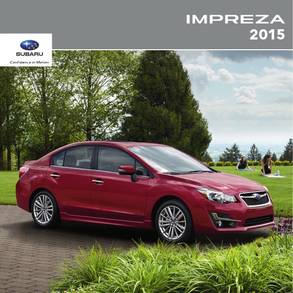 Subaru Impreza Brochures 2015 Impreza Brochure