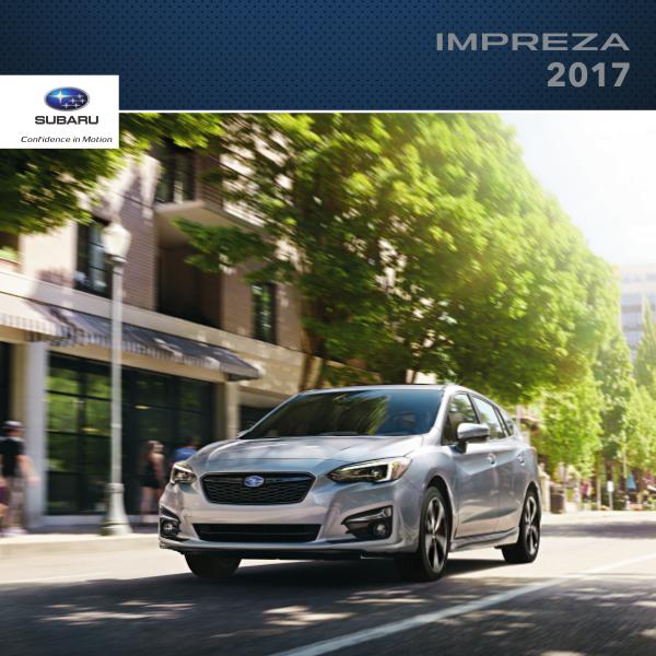 Subaru Impreza Brochures 2017 Impreza Brochure