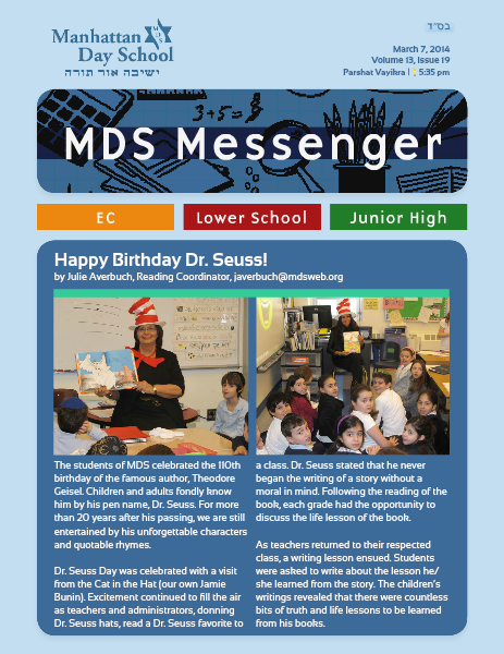 MDS Messenger Volume 13, Issue 19