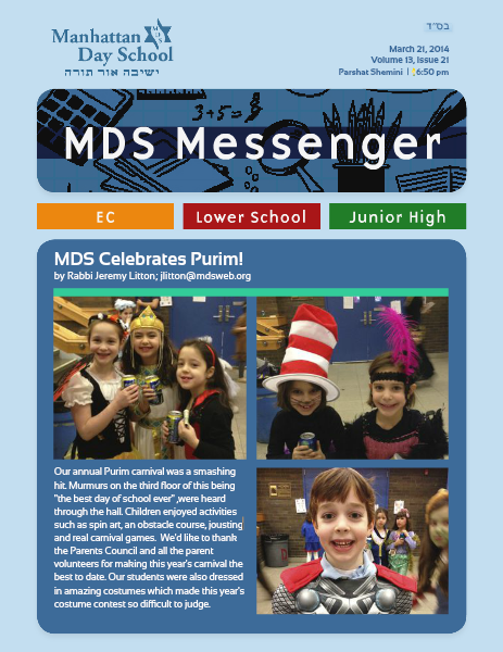 MDS Messenger Volume 13, Issue 21