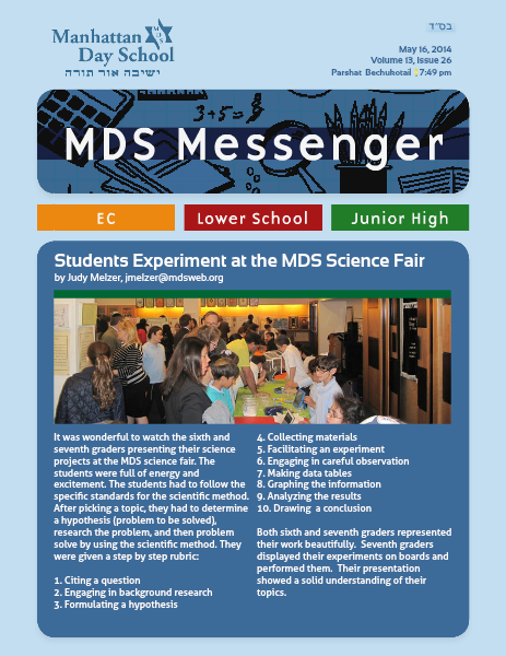 MDS Messenger Volume 13, Issue 26