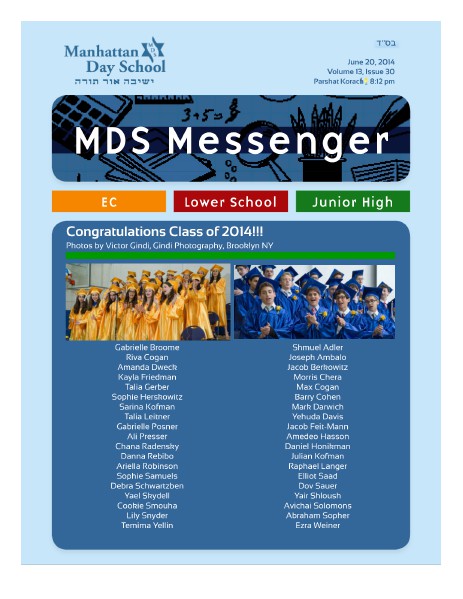 MDS Messenger Volume 13, Issue 30B