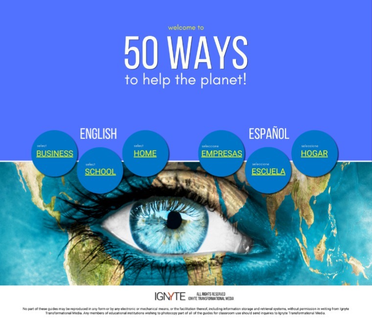 50 WAYS TO HELP THE PLANET