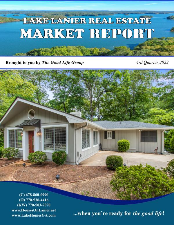Q4 2022 Lake Lanier Real Estate Report Q4 2022 Sales Report