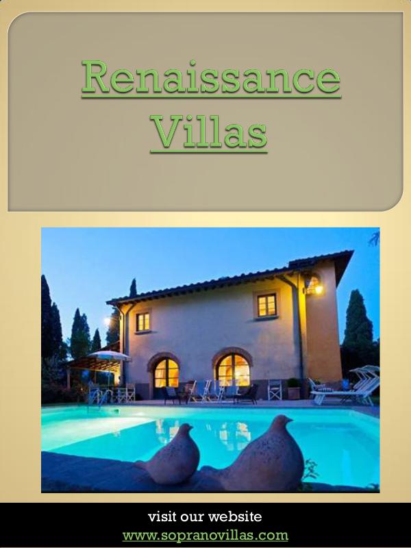 Villa Sienna Renaissance Villas