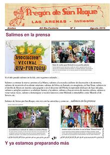 Periódico Pregón de San Roque - Areñes (Piloña Asturias)