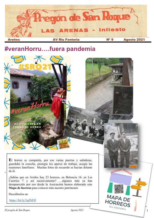 Periódico Pregón de San Roque-Areñes (Piloña Astur 2021 Pregón de San Roque -Areñes (Piloña Asturias