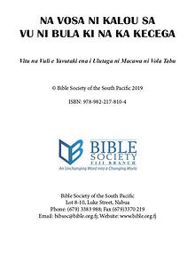Bible Week Booklet Fijian Version